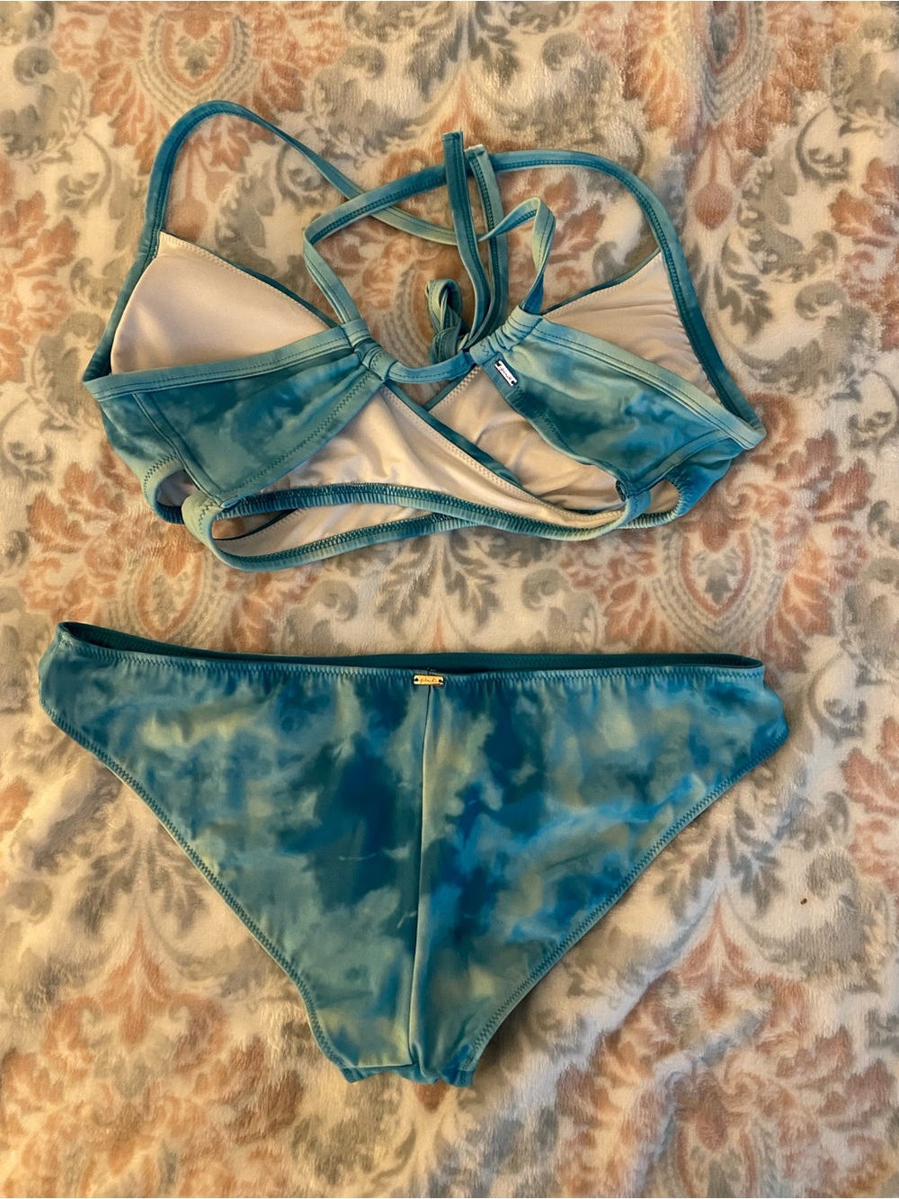 Blue Tie-Dye Bikini Set Medium - Picture 2 of 6